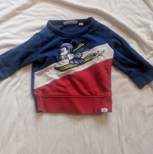 Gap mickey mouse sweater 12-18 mon boy